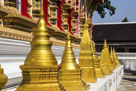 Pagoda At Thai Temple Style In Khon Kaen Thailand Stock Image Image