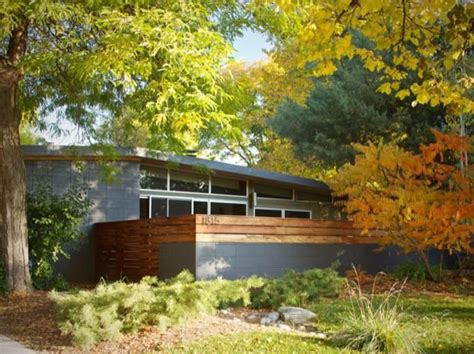 Midcentury Modern Curb Appeal Jersey Way Mid Century Exterior Front Courtyard Modern Ranch