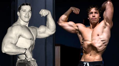 Joseph Baena Mirrors Father Arnold Schwarzeneggers Iconic Poses