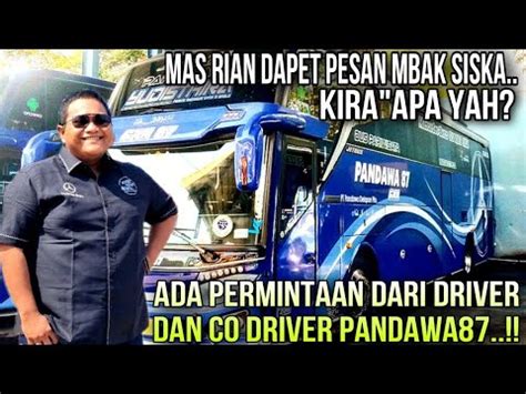 Mas Rian Dapet Pesan Mbak Siska Ada Permintaan Dari Driver Dan Co