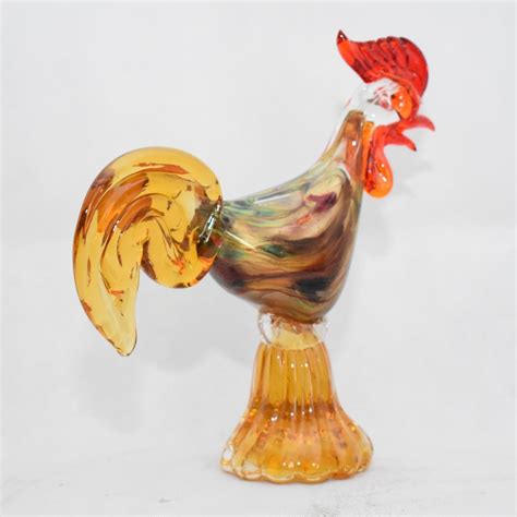 Murano Glass Cockerel With Label 4074166011