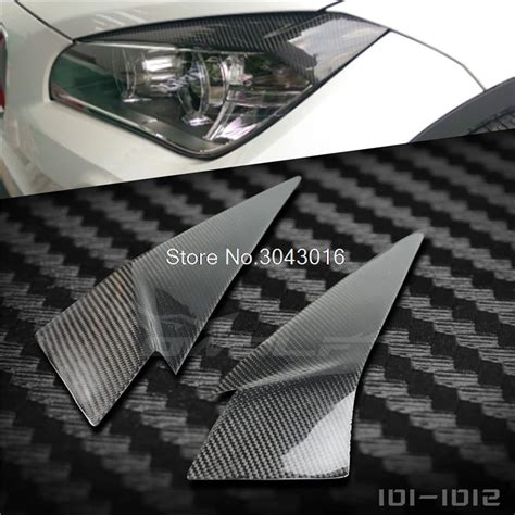 High Quality Real Carbon Fiber Decoration Headlights Eyebrows Eyelids