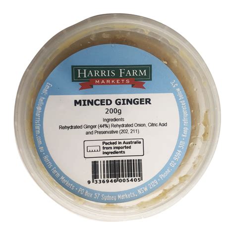 Harris Farm Minced Ginger 200g Harris Farm Markets