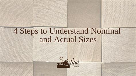 4 Steps to Understand Nominal and Actual Sizes (2) - Fine Craftsman Lumber