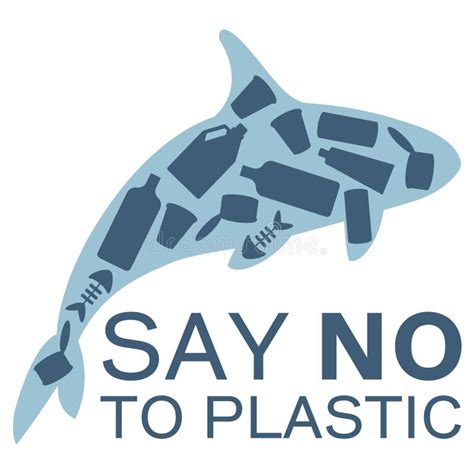 Stop Ocean Plastic Pollution Banner Stock Illustrations 1 032 Stop