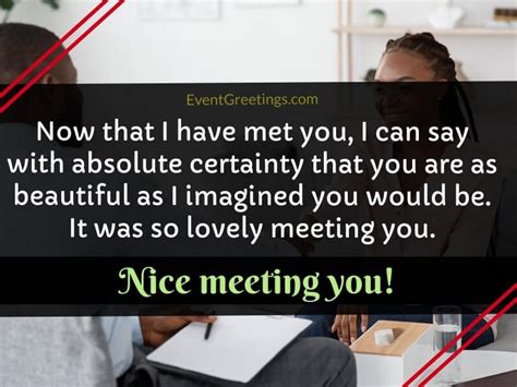 Nice To Meet You Quotes For Pleasant Meeting Events Greetings