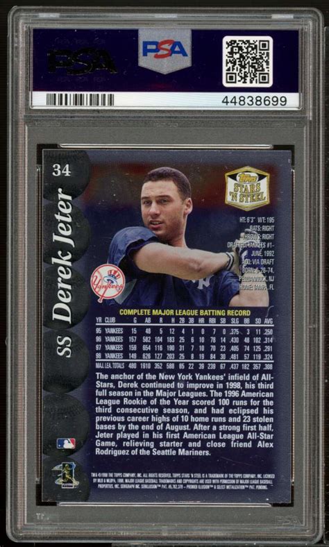 Topps Stars N Steel Derek Jeter For Sale Online Ebay