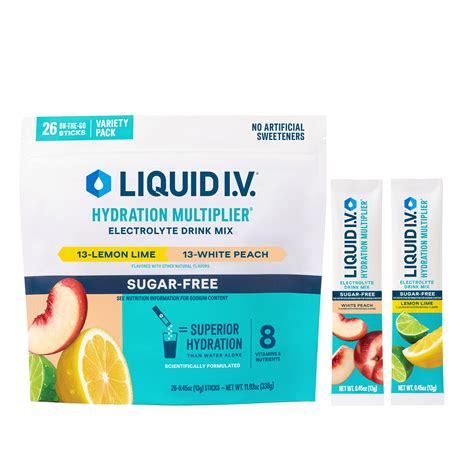 Liquid I.V. Hydration Multiplier Sugar Free Variety Pack, 26 Count