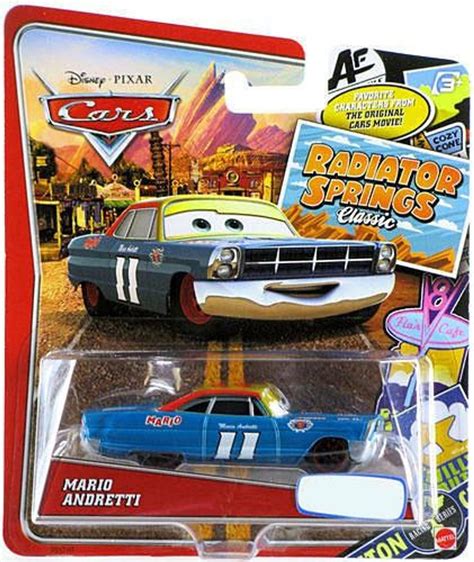 Disney Pixar Cars Radiator Springs Classic Mario Andretti Exclusive 155 Diecast Car Mattel Toys ...