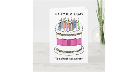 Happy Birthday Great Accountant Card Zazzle