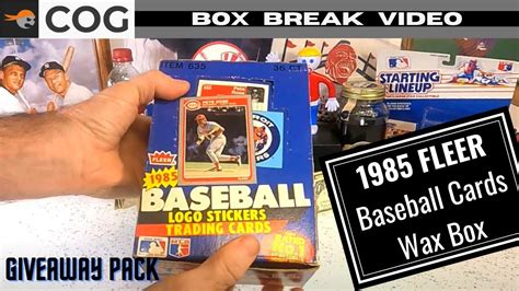 Fleer Baseball Cards Wax Pack Box Break Youtube