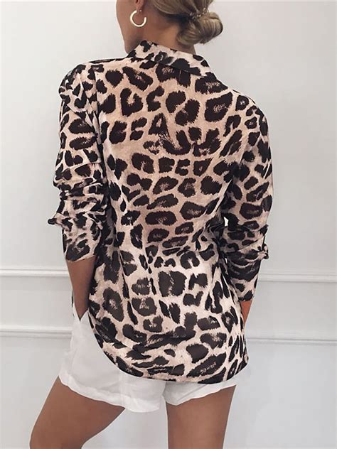 Leopard Print Long Sleeve Shirt