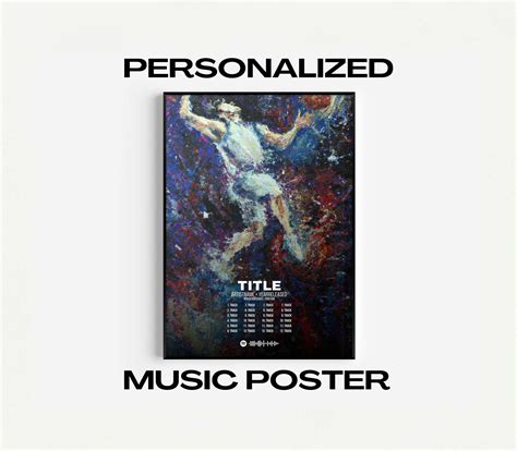 Personalized Album Cover Poster Custom Digital Music Poster Album