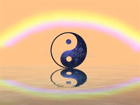 Rainbow Yin Yang Stock Vector Illustration Of Drawing