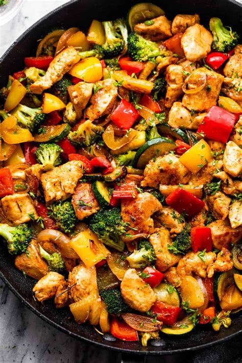 Chicken Vegetables Skillet Recipe