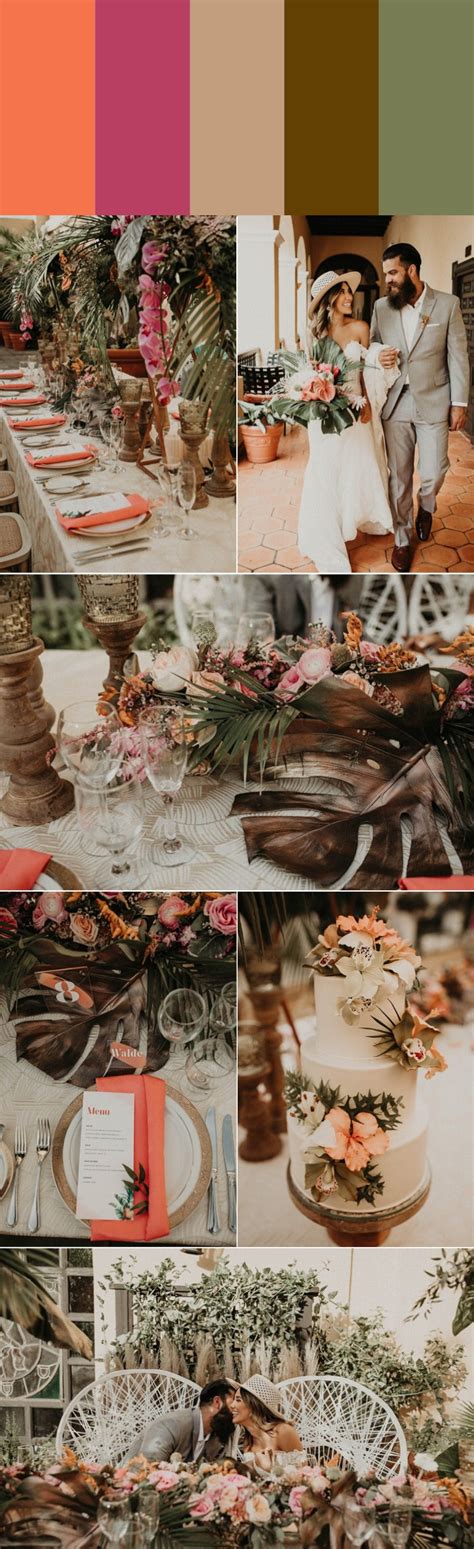 6 Island Inspired Tropical Wedding Color Palettes Junebug Weddings