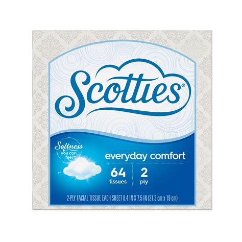 Scotties Everyday Comfort 2 Ply Facial Tissue 64 Sheets Beauty