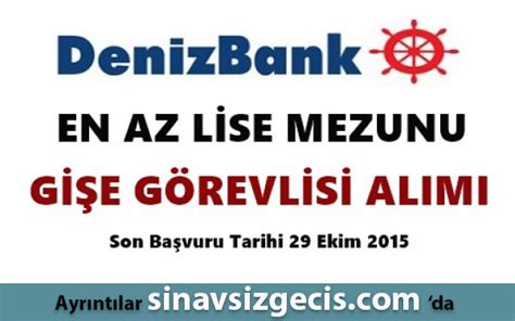 Denizbank Gi E G Revlisi Ar Yor