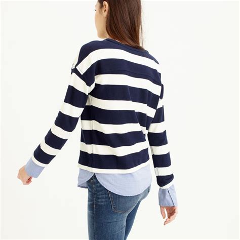 Striped Top With Cuffs And Tails Striped Long Sleeve Striped Shirt