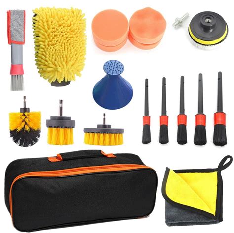 Yagosodee Car Cleaning Kit With Storage Bag Pieces Auto Detailing