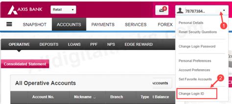 How To Change Axis Bank Net Banking Login Iduser Id Alldigitaltricks