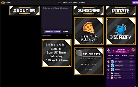 Custom Drawn / Designed Twitch Panels! | BuiltByBit (MC-Market)