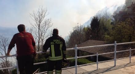 BELMONTE Gravi danni al Sacro Monte l incendio probabilmente è