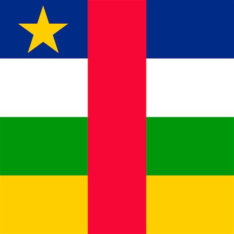 Premium Vector Central African Republic Flag Official Colors Vector