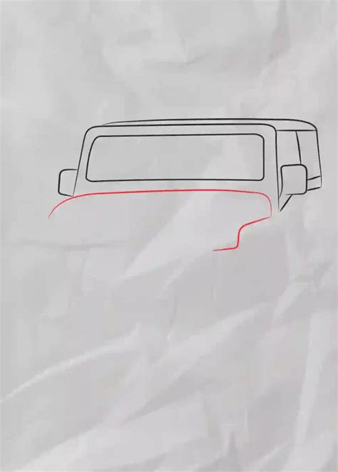 How To Draw Mahindra Thar Step By Step Guide Storiespub