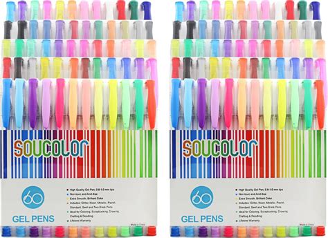 Amazon Soucolor Coloring Gel Pens Set Of Assorted Colors