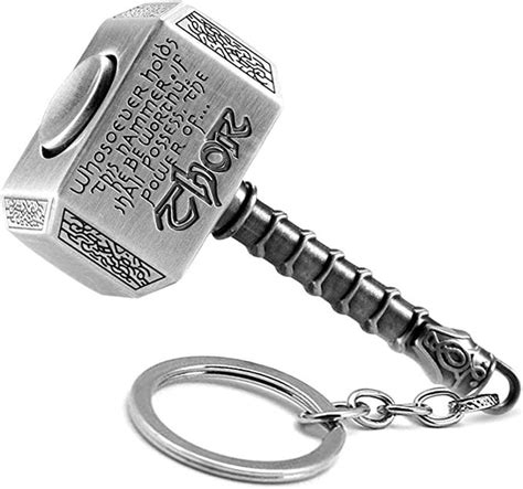 Metal Hammer Keychain Hammer Mjölnir Thors Hammer Key Ring T For