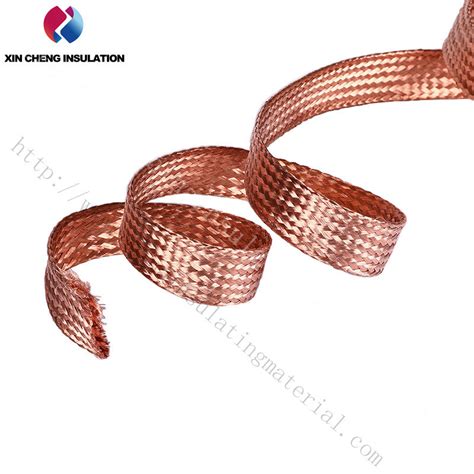 Electrical Ground Earth Strap Braided Copper Flexible Connector Bare