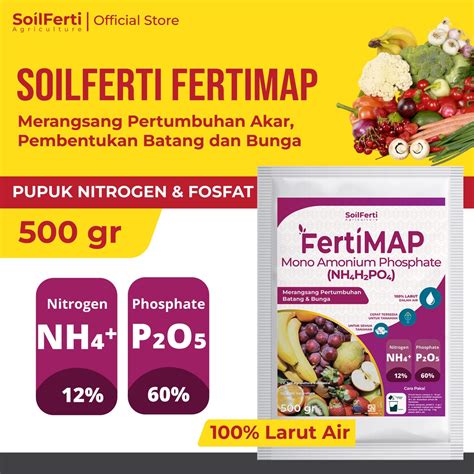 Jual SOILFERTI Pupuk Nutrisi Tanaman Mono Ammonium Phosphate FertiMAP