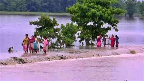 Flood Situation Grim In Assam Nearly Lakh Hit Flood Situation