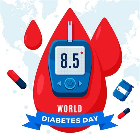 Premium Vector Flat Design World Diabetes Day Concept