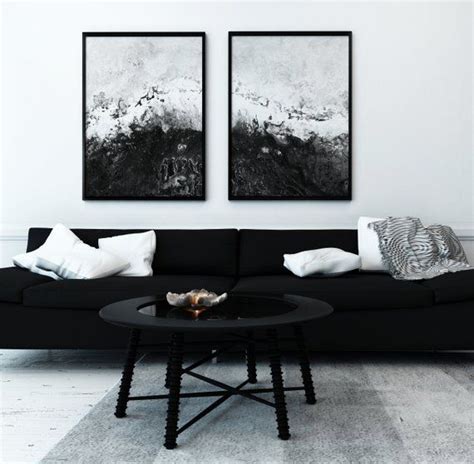 Black And White Abstract Painting Prints Black And White Etsy Artofit