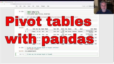 Pivot Tables With Pandas Youtube