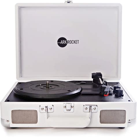 Arkrocket Curiosity Suitcase Bluetooth Turntable Vintage Speed Record