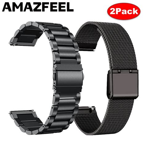 Correa De Acero Inoxidable Para Amazfit Stratos GTR 47mm GTR 2 3 Pro