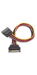 Cable Matters Câble d alimentation Molex vers SATA à 4 Broches de