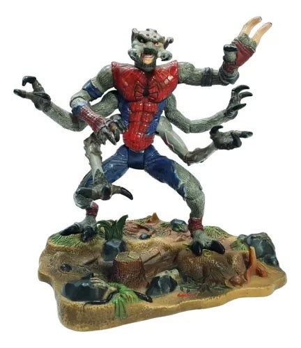 Figura Retro Spiderman Doppelganger Con Base Toybiz Meses Sin