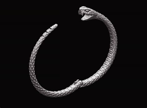 Stl File Bracelet Snake Ouroboros 🐍・3d Printable Model To Download・cults