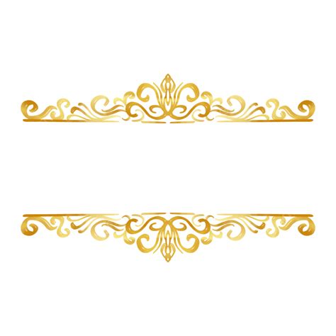 Adorno Dorado De Boda Victoriana Png Dibujos Victoriano Frontera Dorado Png Y Psd Para