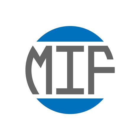 MIF letter logo design on white background. MIF creative initials ...