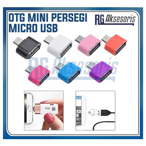 Jual Rgaksesoris Otg Mini Micro Usb Otg V8 Usb Konektor Otg Mini Persegi Micro Usb Sambungan