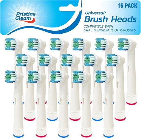 16pk Universal Electric Toothbrush Replacement Heads Compatible With