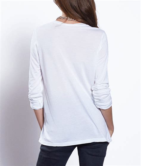 Beechwood Long Sleeved V Neck Tee Stylesaint