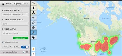 plot data on heat map - Maptive