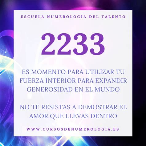 Significado del número 2233 Numerología 2233 Cursos de Numerologia