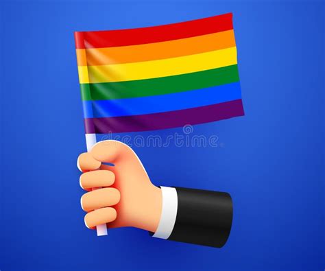 3d Hand Holding Lgbt Flag Stock Vector Illustration Of Liberty 293866306